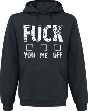 Sprüche Kapuzenpullover - You Me Off - S bis L - für Männer - Größe M - schwarz