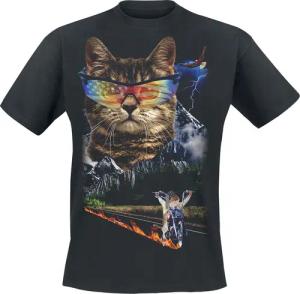 Goodie Two Sleeves T-Shirt - Meow For Freedom - S bis 3XL - für Männer - Größe S - schwarz