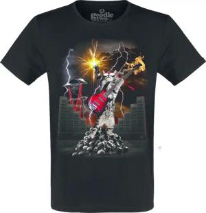 Goodie Two Sleeves T-Shirt - Heavy Metal Cat - S bis 5XL - für Männer - Größe XXL - schwarz