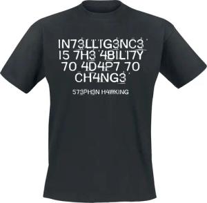 Sprüche T-Shirt - Intelligence Is The Ability To Adapt To Change - S bis 5XL - für Männer - Größe XL - schwarz