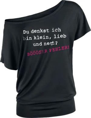 Sprüche T-Shirt - BÖÖÖSER FEHLER! - XS bis 5XL - für Damen - Größe L - schwarz