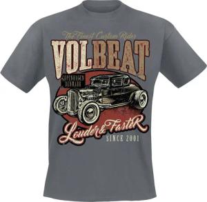 Volbeat T-Shirt - Louder And Faster - S bis XXL - für Männer - Größe S - grau - EMP exklusives Merchandise!