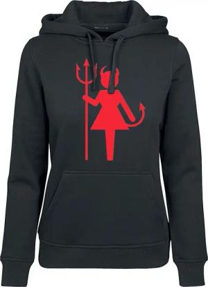 Sprüche Kapuzenpullover - Female Devil - S bis 4XL - für Damen - Größe S - schwarz