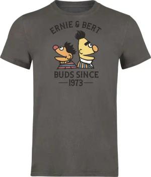 Sesamstraße T-Shirt - Ernie und Bert - Bros Since 1973 - S bis 3XL - für Männer - Größe L - grau  - EMP exklusives Merchandise!