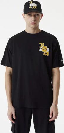 New Era - NBA T-Shirt - Los Angeles Lakers - S - für Männer - Größe S - schwarz