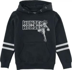 Hunter x Hunter - Anime Kapuzenpullover für Kinder - Kids - Gon - für Mädchen & Jungen - schwarz - Lizenzierter Fanartikel