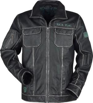 Suicide Squad - DC Comics Lederjacke - 2 - Rick Flag - S - für Männer - Größe S - schwarz - EMP exklusives Merchandise!