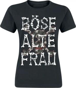 Sprüche T-Shirt - Böse alte Frau - S bis XL - für Damen - Größe L - schwarz