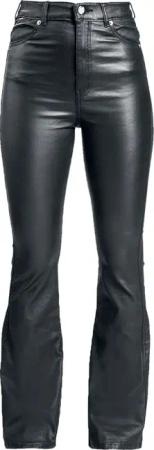 Dr. Denim Kunstlederhose - Moxy Flare - XS bis XL - für Damen - Größe XS - schwarz