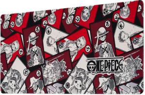 One Piece - Anime Schreibtischunterlage - Characters - rot/schwarz/weiß - Lizenzierter Fanartikel
