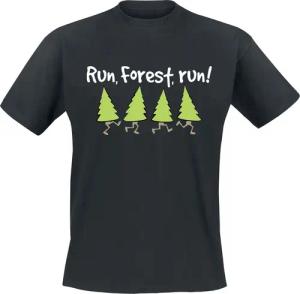 Sprüche T-Shirt - Run Forest, Run! - M bis 3XL - für Männer - Größe 3XL - schwarz