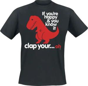 Goodie Two Sleeves T-Shirt - Sad T-Rex - S bis 4XL - für Männer - Größe L - schwarz