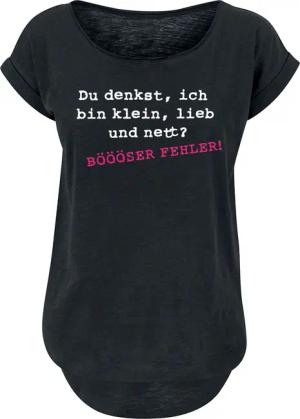 Sprüche T-Shirt - BÖÖÖSER FEHLER! - XS bis 4XL - für Damen - Größe S - schwarz