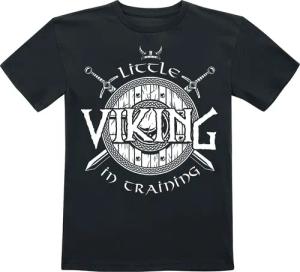 Sprüche T-Shirt - Little Viking In Training - 104 bis 164 - Größe 164 - schwarz