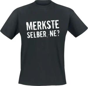 Sprüche T-Shirt - Merkste selber, ne? - L bis 5XL - für Männer - Größe XL - schwarz
