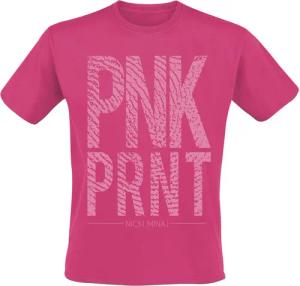 Nicki Minaj T-Shirt - Pnk Prnt - S bis XXL - für Männer - Größe M - pink - Lizenziertes Merchandise!