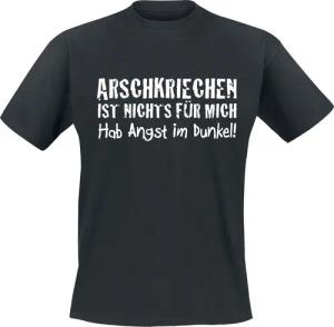 Sprüche T-Shirt - Arschkriechen - S bis 4XL - für Männer - Größe 4XL - schwarz