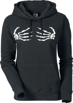 Grabbing Death Kapuzenpullover - M bis XXL - für Damen - Größe XL - schwarz