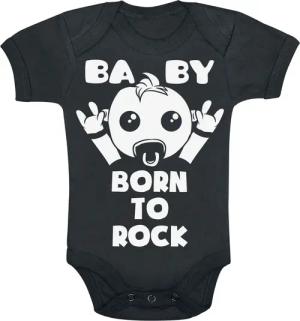Sprüche Body für Babys - Kids - Born To Rock - für Mädchen & Jungen - schwarz