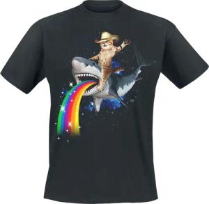 Goodie Two Sleeves T-Shirt - Bucking Sharkaroo - S bis 3XL - für Männer - Größe M - schwarz