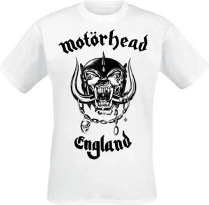 Motörhead T-Shirt - England - S bis XXL - für Männer - Größe S - weiß - Lizenziertes Merchandise!