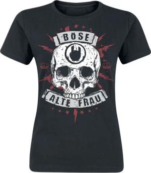 Sprüche T-Shirt - Böse alte Frau - S bis XXL - für Damen - Größe XL - schwarz