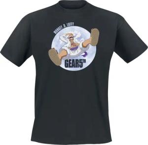 One Piece - Anime T-Shirt - Gear 5th - S bis XXL - für Männer - Größe XXL - schwarz - Lizenzierter Fanartikel