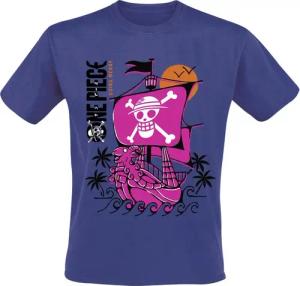 One Piece - Anime T-Shirt - He´s A Pirate - XL bis XXL - für Männer - Größe XL - blau - Lizenzierter Fanartikel