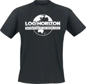 Log Horizon - Anime T-Shirt - Destruction Of The Round Table - S bis M - für Männer - Größe M - schwarz - Lizenzierter Fanartikel