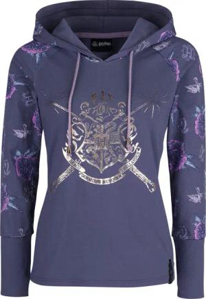 Harry Potter Kapuzenpullover - Hogwart's Crest - XXL bis 5XL - für Damen - Größe 5XL - lila - EMP exklusives Merchandise!