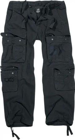 Brandit Cargohose - Pure Vintage Trousers - S bis 7XL - für Männer - Größe 3XL - schwarz