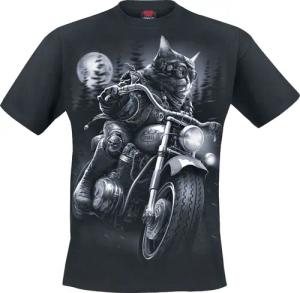 Spiral T-Shirt - Nine Lives - S bis 3XL - für Männer - Größe L - schwarz