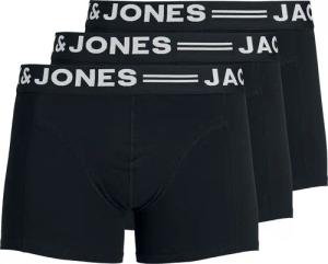 Jack & Jones Boxershort - SENSE TRUNKS 3-PACK - S bis XXL - für Männer - Größe XXL - schwarz