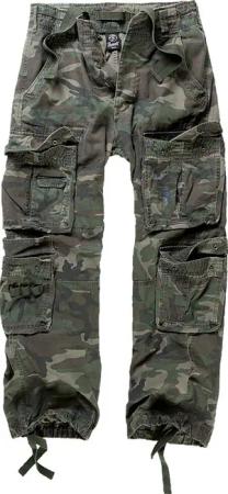 Brandit Cargohose - Pure Vintage Trousers - M bis 4XL - für Männer - Größe M - woodland