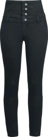 Jeans für Damen schwarz "High Waist Denim Jeans" von RED by EMP