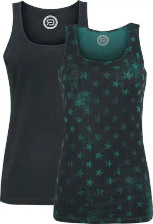 Top für Damen schwarz/grün "Doppelpack Tops" von RED by EMP