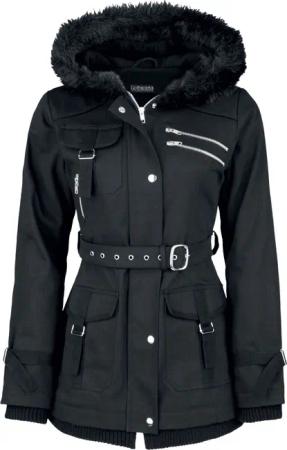 Gothicana by EMP - Gothic Winterjacke - Multi Pocket Jacket - S bis 6XL - für Damen - Größe XXL - schwarz