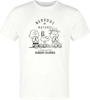 Peanuts T-Shirt - Nervous By Nature A Case Of The Sunday Scaries - S bis 3XL - für Männer - Größe XXL - weiß  - EMP exklusives Merchandise!