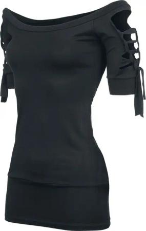 Outer Vision T-Shirt - Kork - S bis XXL - für Damen - Größe XL - schwarz