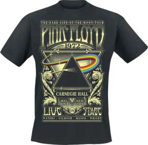 Pink Floyd T-Shirt - The Dark Side Of The Moon - Live On Stage 1972 - S bis 5XL - für Männer - Größe XXL - schwarz - Lizenziertes Merchandise!