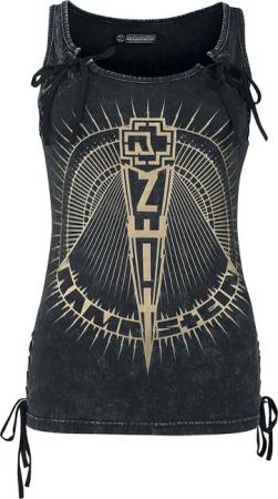 Rammstein Top - S bis 5XL - für Damen - Größe M - dunkelgrau - Lizenziertes Merchandise!