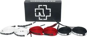 Rammstein Schnürsenkel - Schnürsenkel-Box  - Größe  schwarz/rot/weiß  - Lizenziertes Merchandise!