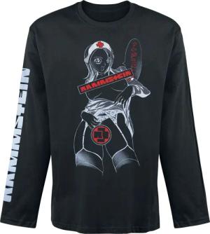 Rammstein Langarmshirt - Krankenschwester - M bis XXL - für Männer - Größe L - schwarz  - Lizenziertes Merchandise!