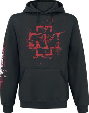 Rammstein Kapuzenpullover - Mein Herz Brennt - Spraylogo - S bis XXL - für Männer - Größe XL - schwarz - Lizenziertes Merchandise!