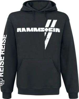 Rammstein Kapuzenpullover - Weißes Kreuz - M bis XXL - für Männer - Größe L - schwarz  - Lizenziertes Merchandise!