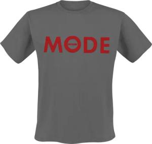 Depeche Mode T-Shirt - Red Logo - S bis 4XL - für Männer - Größe L - charcoal  - Lizenziertes Merchandise!