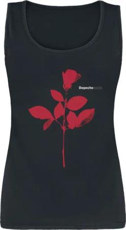 Depeche Mode Top - Rose - M bis XXL - für Damen - Größe XXL - schwarz - Lizenziertes Merchandise!