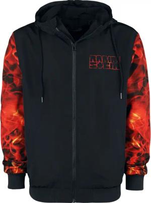 Rammstein Windbreaker - Logo - S bis 5XL - für Männer - Größe XL - schwarz/rot - Lizenziertes Merchandise!