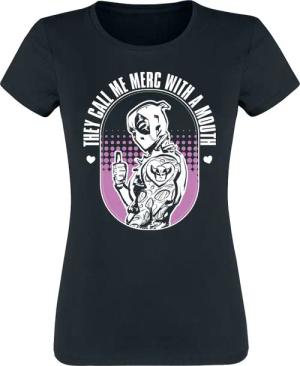 Deadpool - Marvel T-Shirt - 3 - Merc With A Mouth - S bis XXL - für Damen - Größe S - schwarz - Lizenzierter Fanartikel