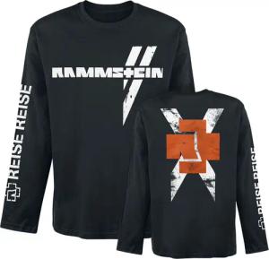 Rammstein Langarmshirt - Weißes Kreuz - M bis XXL - für Männer - Größe XXL - schwarz - Lizenziertes Merchandise!